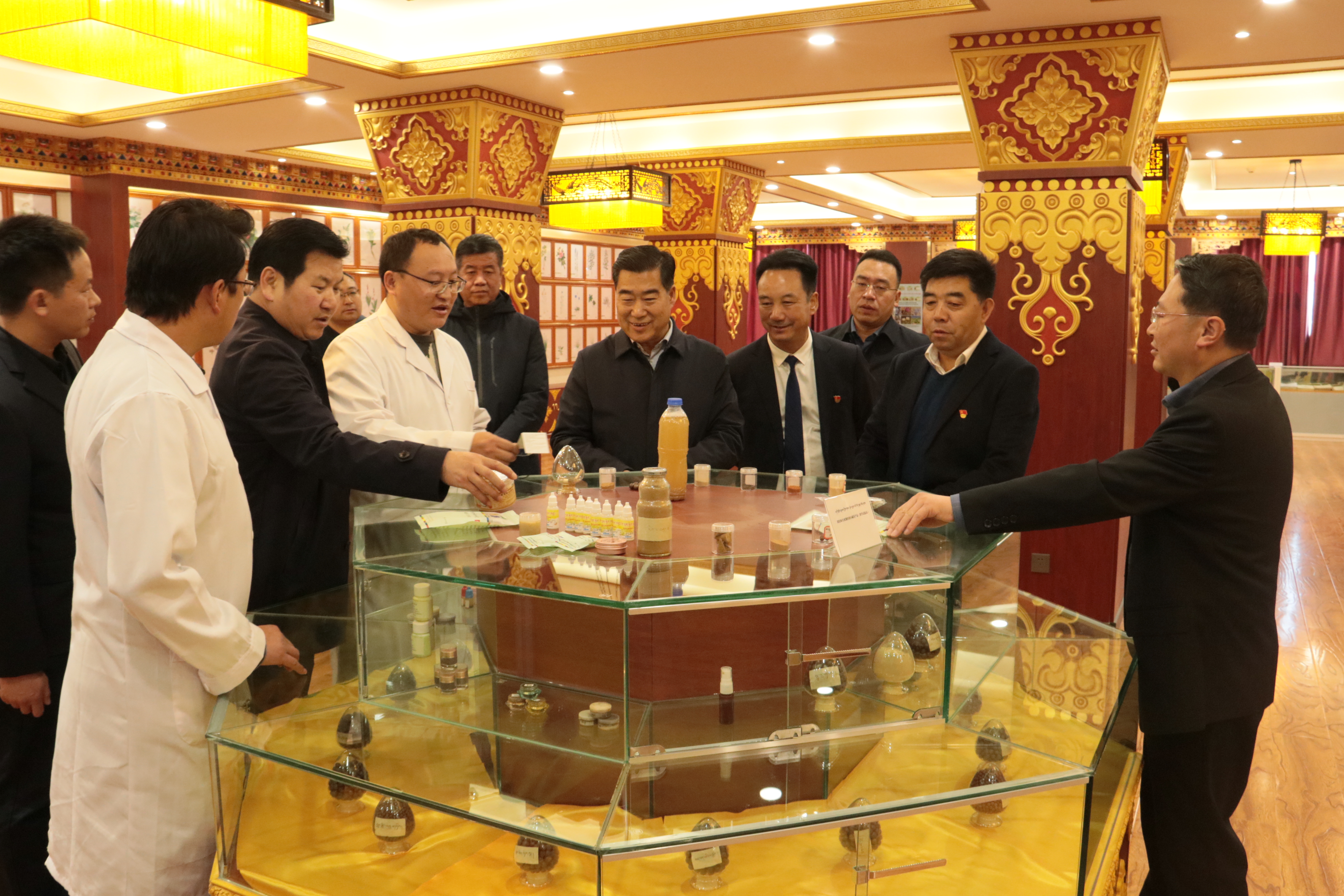 州委书记何谋保在公司藏医药教育基地调研
